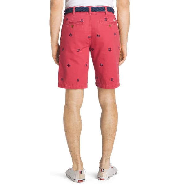 IZOD Men's Schiffli Crab Flat-Front Shorts