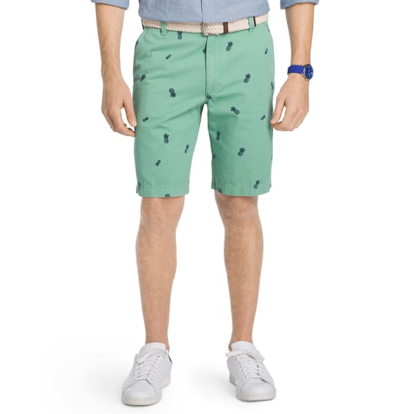 IZOD Men's Schiffli Pineapple Printed Shorts