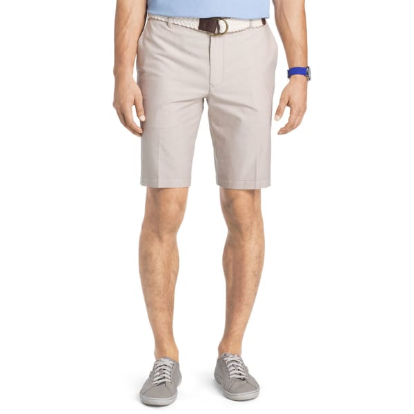 IZOD Men's Saltwater Oxford Flat-Front Shorts