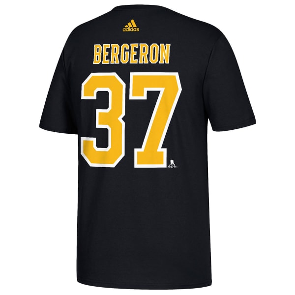 ADIDAS Men's Boston Bruins Bergeron Name and Number Short-Sleeve Tee