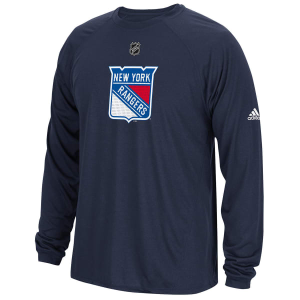 ADIDAS Men's New York Rangers Primary Position Climalite Long-Sleeve Tee