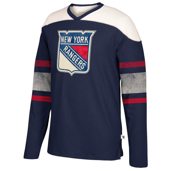 NEW YORK RANGERS Men's CCM Applique Crew Long-Sleeve Shirt