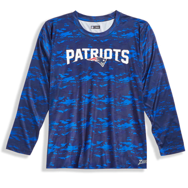 NEW ENGLAND PATRIOTS Men's Tone-on-Tone Post Poly Long-Sleeve Tee