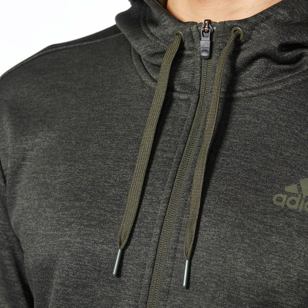 ADIDAS Men's Team Issue Fleece Full Zip Hoodie