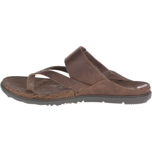 MERRELL Women's Around Town Thong Buckle Sandals, Brown