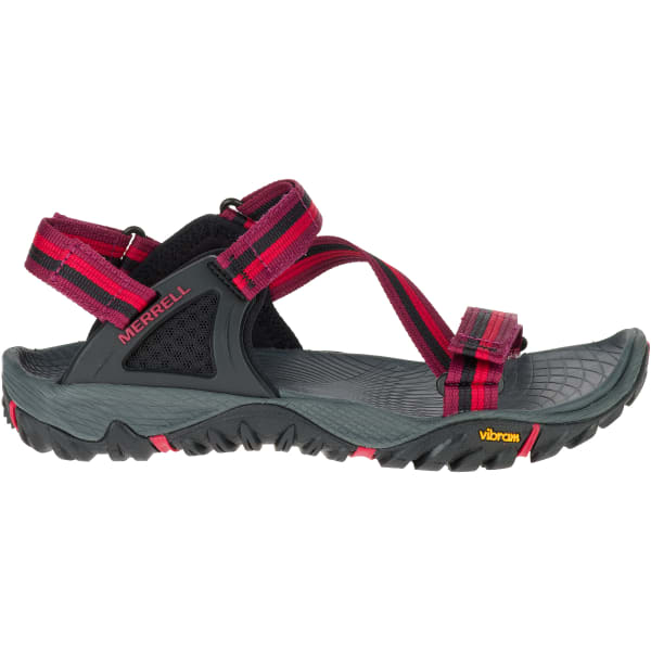 MERRELL Women's All Out Blaze Web Sandals, Beet Red