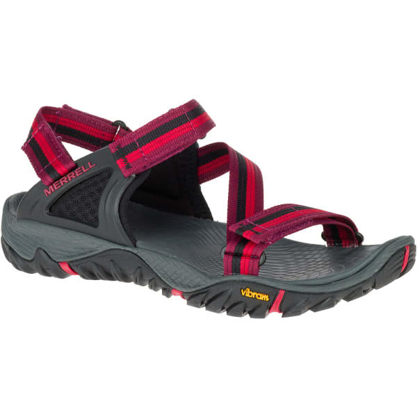 MERRELL Women's All Out Blaze Web Sandals, Beet Red