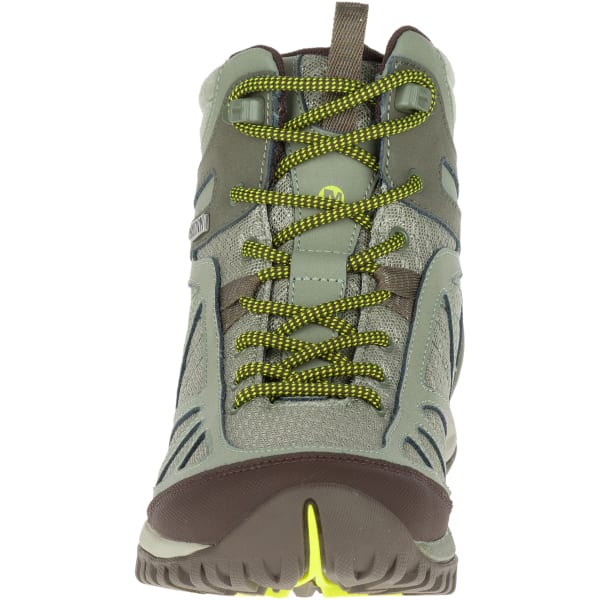 MERRELL Women's Siren Sport Q2 Mid Waterproof Hiking Boots, Dusty Olive