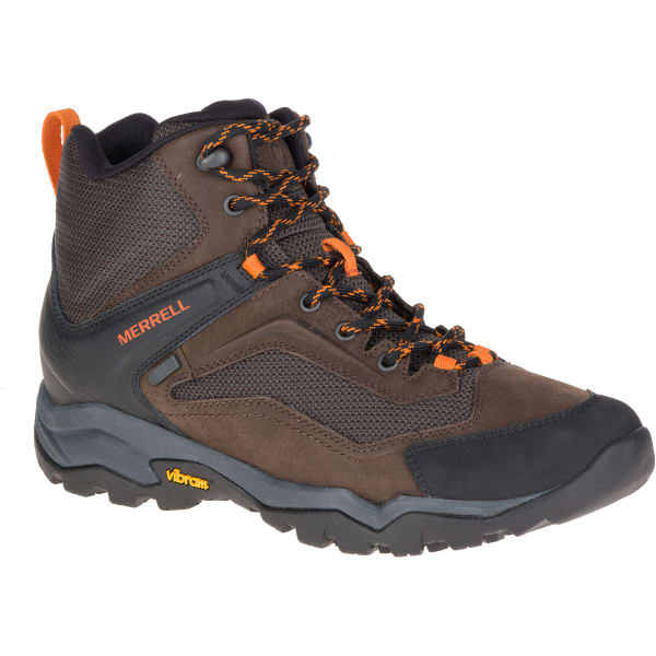 MERRELL Men's Everbound Ventilator Mid Waterproof Hiking Boots, Dark Earth