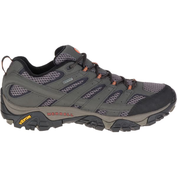 MERRELL Men's Moab 2 GORE-TEX Waterproof Hiking Shoes, Beluga, Wide