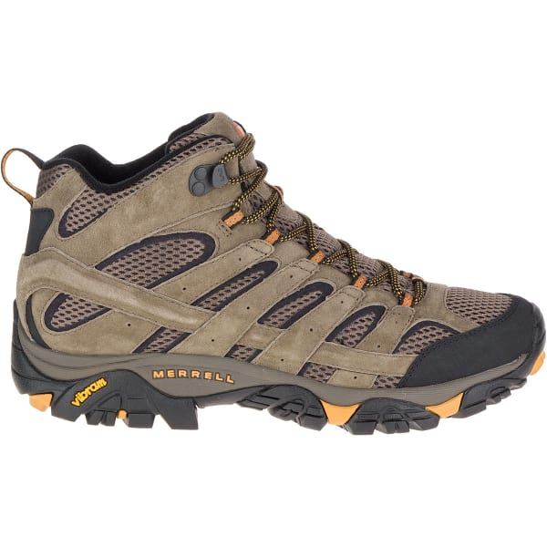 MERRELL Men's Moab 2 Ventilator Mid Hiking Boots, Walnut, Wide