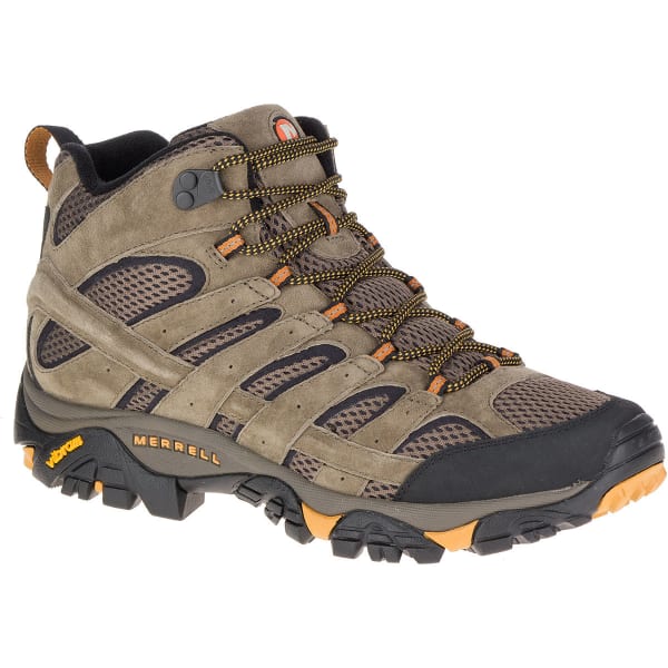 MERRELL Men's Moab 2 Ventilator Mid Hiking Boots, Walnut, Wide