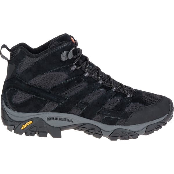 MERRELL Men's Moab 2 Ventilator Mid Hiking Boots, Black Night