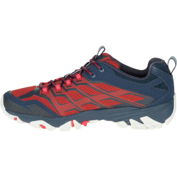 MERRELL Men's Moab FST Hiking Shoes, Navy/Dark Red