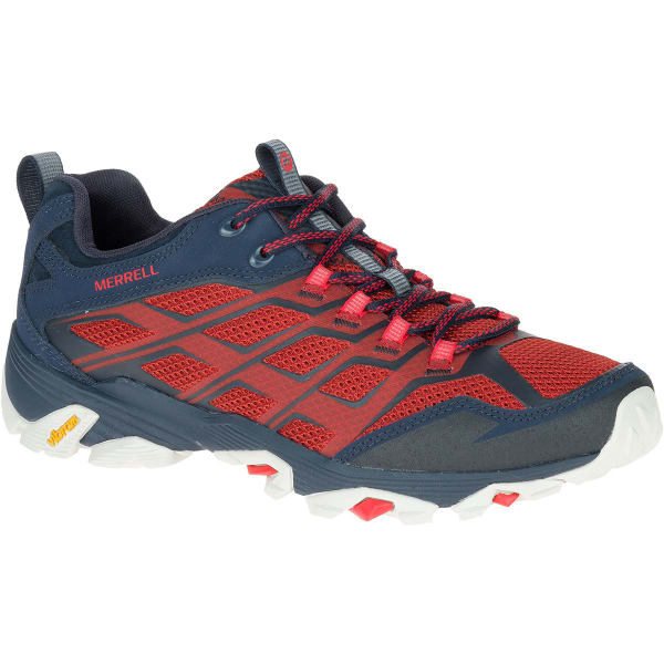 MERRELL Men's Moab FST Hiking Shoes, Navy/Dark Red