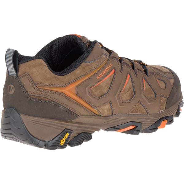 MERRELL Men's Moab FST Leather Hiking Shoes, Dark Earth, Wide