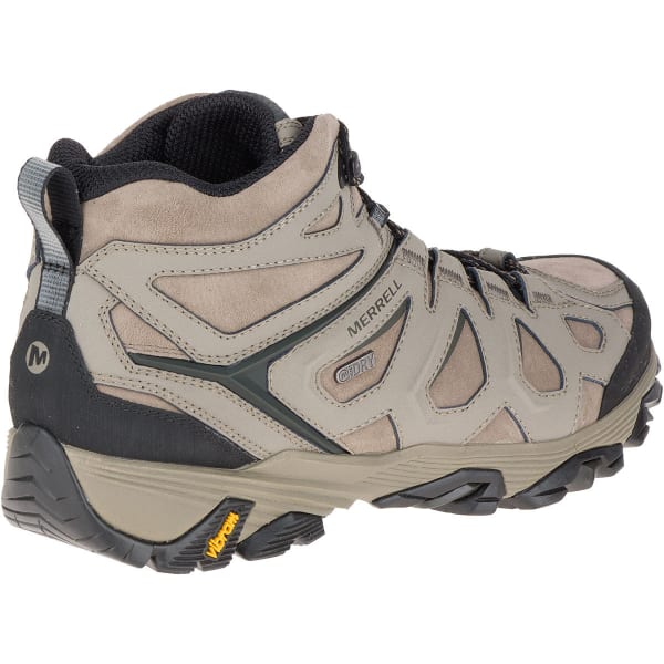 MERRELL Men's Moab FST Leather Mid Waterproof Hiking Boots, Boulder