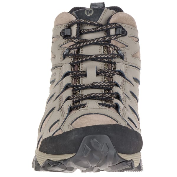 MERRELL Men's Moab FST Leather Mid Waterproof Hiking Boots, Boulder