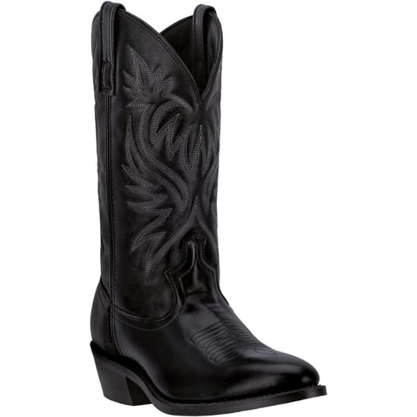 LAREDO Men's London Cowboy Boots, Black, Extra Wide Sizes