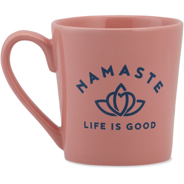 LIFE IS GOOD Namaste Lotus Everyday Mug