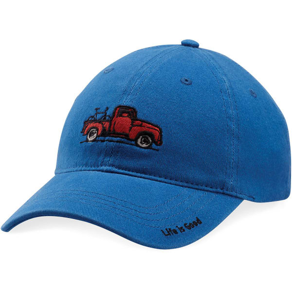 LIFE IS GOOD Men's Truck Bike Sueded Stretch Cap