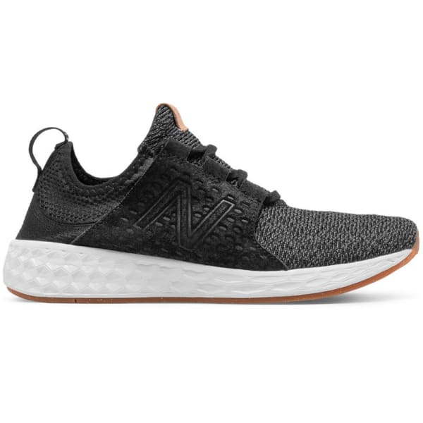 NEW BALANCE Women's Fresh Foam Cruz V1 Running Shoes, Black/Sea Foam/Gum