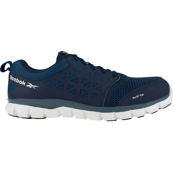 REEBOK WORK Men's Sublite Cushion Work Alloy Toe Work Shoes, Navy