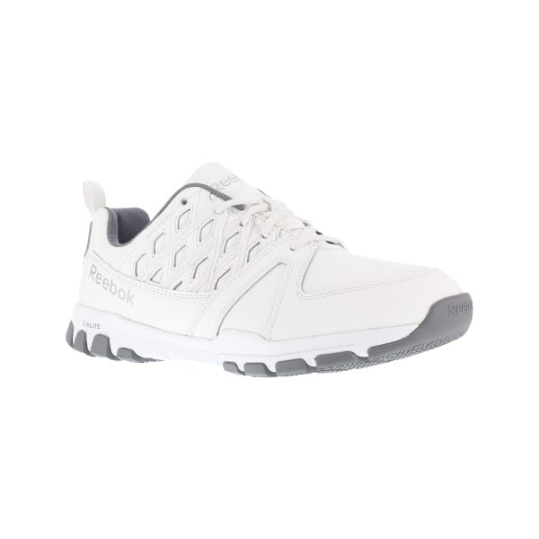 REEBOK WORK Men's Sublite Work Soft Toe Sneakers, White, Wide