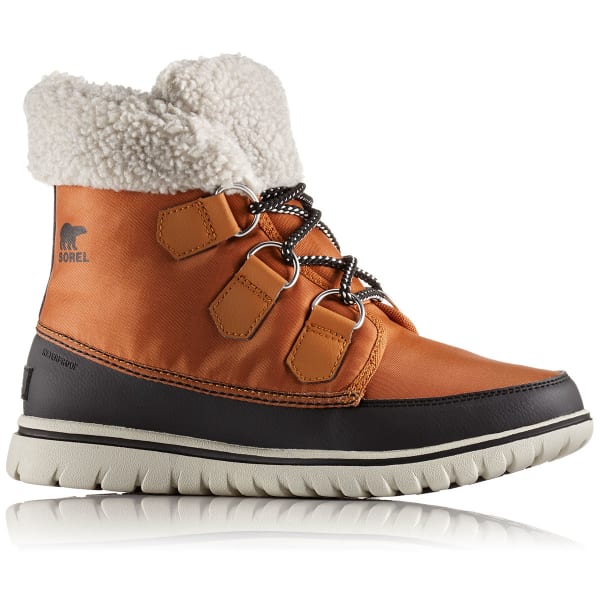 SOREL Women's Cozy Carnival Mid Waterproof Winter Boots, Caramel/Black