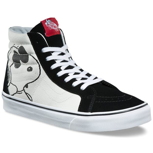 VANS Men's Peanuts SK8-Hi Reissue Skate Shoes, Joe Cool/Black