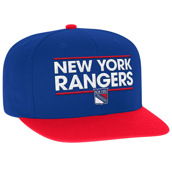 ADIDAS Men's New York Rangers Dassler Flat Brim Snapback Cap