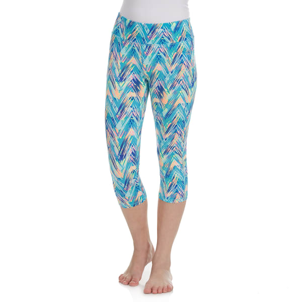 RBX Girls' Multi-Colored Chevron Capri Pants