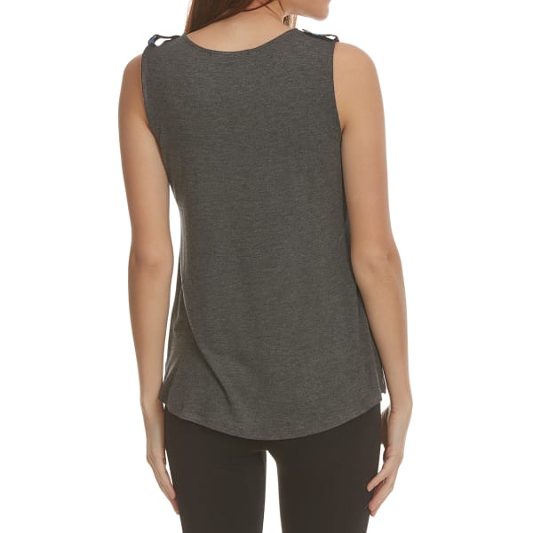 TRESICS FEMME Women's Mixed Media Sleeveless Tank