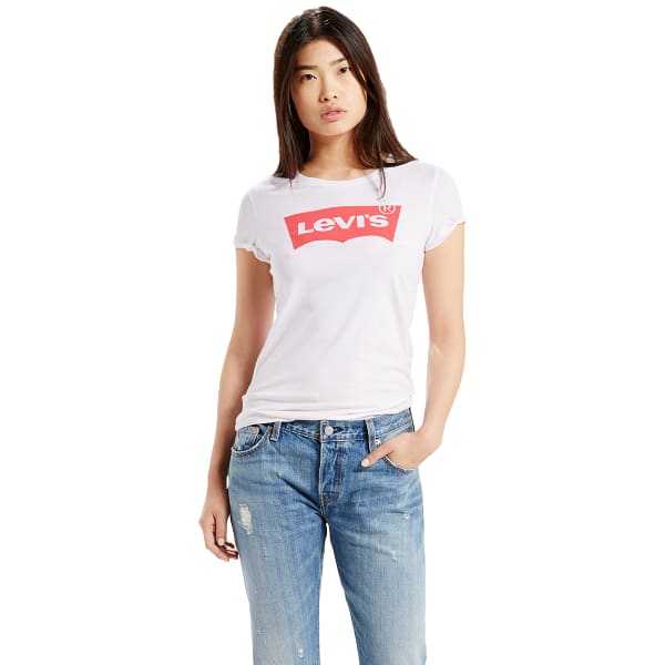 LEVI'S Women's Slim Crew Logo Tee