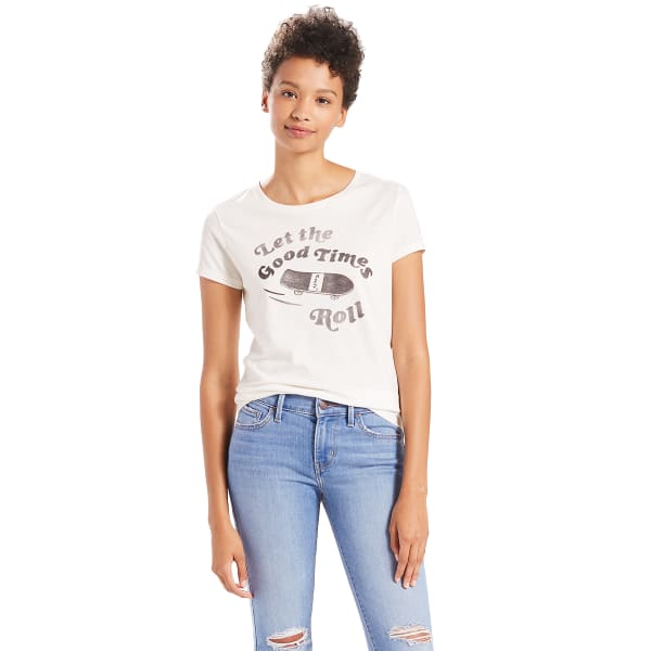 LEVI'S Women's Slim Crew Logo Tee