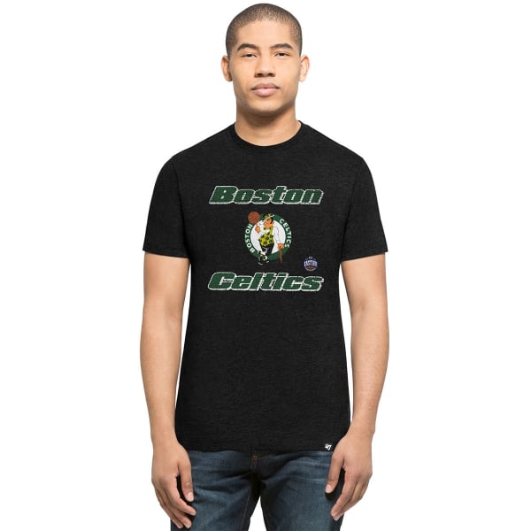 BOSTON CELTICS Men's Knockaround '47 Club Jet Black Short-Sleeve Tee