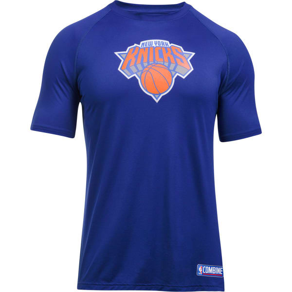 UNDER ARMOUR Men's New York Knicks Combine UA Tech„¢ Logo Short-Sleeve Tee