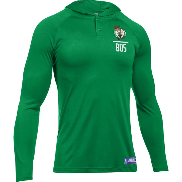 UNDER ARMOUR Men's Boston Celtics Combine UA Tech Printed Pullover Hoodie