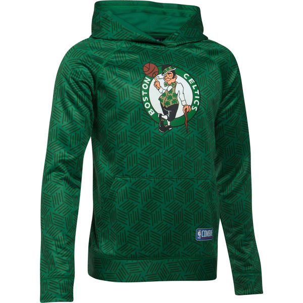 UNDER ARMOUR Big Boys' Boston Celtics Primary Logo Combine UA Armour Novelty Fleece Pullover