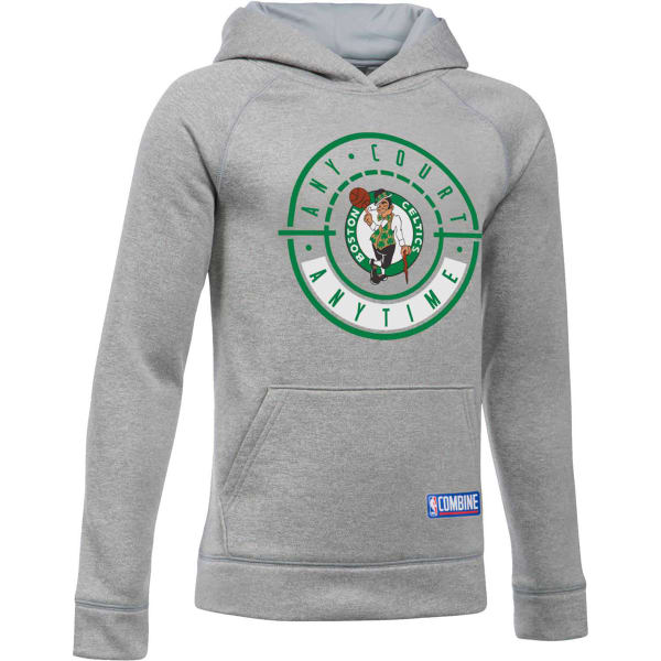 UNDER ARMOUR Big Boys' Boston Celtics Any Court Anytime Combine UA Armour Fleece Pullover