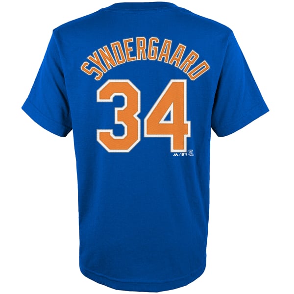 NEW YORK METS Kids' Syndergaard #34 Name and Number Short Sleeve Tee