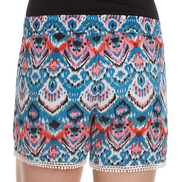 VANILLA STAR Girls' Printed Challis Shorts with Tassel