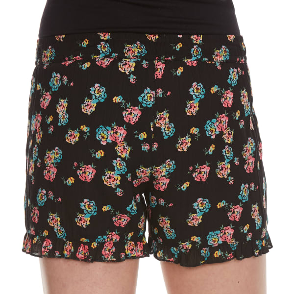 VANILLA STAR Girls' Printed Challis Shorts with Tassel