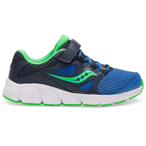 SAUCONY Boys' Grade School Kotaro 4 A/C Running Shoes, Navy/Green, Wide