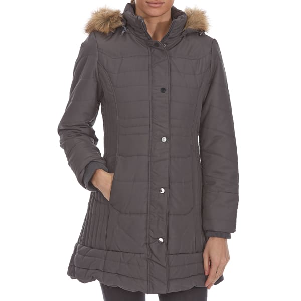 DETAILS Women's 35 in. Hooded Puffer Jacket