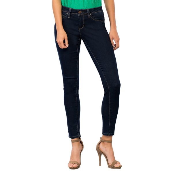 ROYALTY Women's Wanna Betta Butt Single Button Skinny Jeans