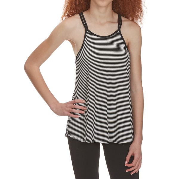 POOF Juniors' Spaghetti Strap Cami Tank with Crisscross Back