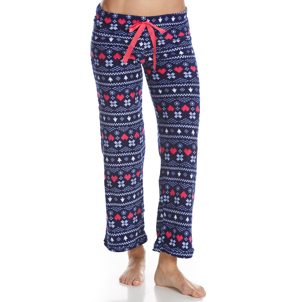 SLEEP & CO. Women's Fair Isle Plush Sleep Pants