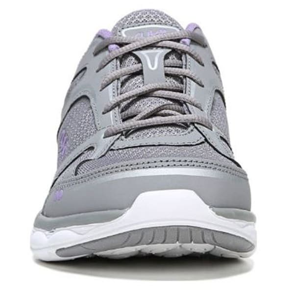 RYKA Women's Shift Walking Shoes, Gray/Purple, Wide