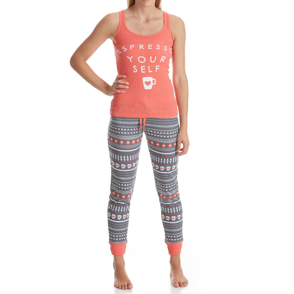 SLEEP & CO. Women's Espresso Tank Sleep Set